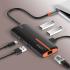 LDNIO DS-26U 6-in-1 PD Power Charging Multifunction Type c to USB Hub for macbook Usb Hubs - White